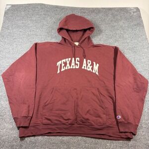 Champion Hoodie Men's XXL Texas A&M Aggies Maroon NCAA College Casual